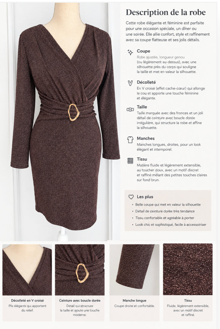 Robe manche longue - NBK Beauty