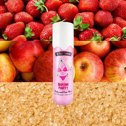 Body and Hair Mist – Bikini Party
Parfum Fraise, Pomme & Canne à Sucre - NBK Beauty
