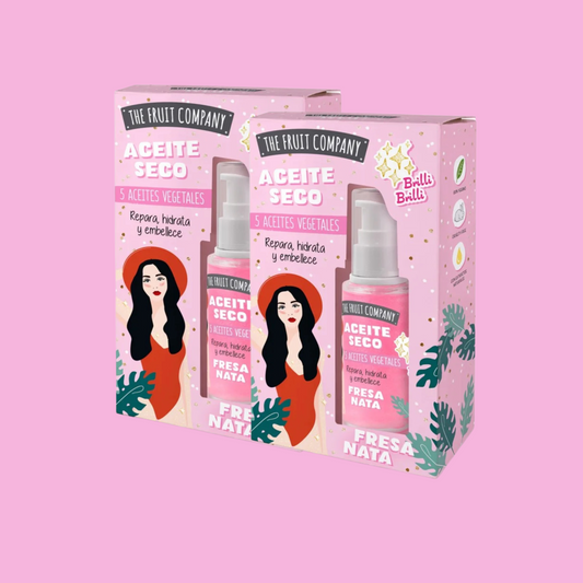 Lot de 2 Huiles Sèches "Fresa Nata" - The Fruit Company 🍓🍰 - NBK Beauty