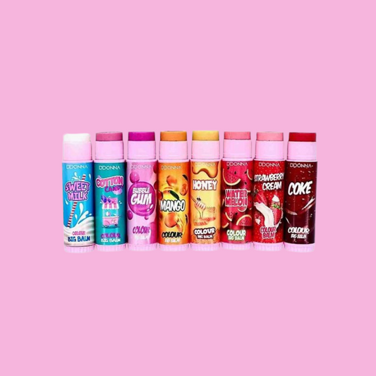 Lot de 8 Baumes à Lèvres "Colour Big Balm" - D'Donna - NBK Beauty