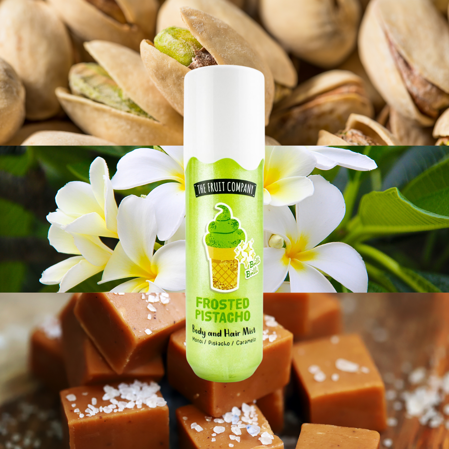 Brume Corps et Cheveux Frosted Pistachio – Parfum Gourmand 🍦 - NBK Beauty