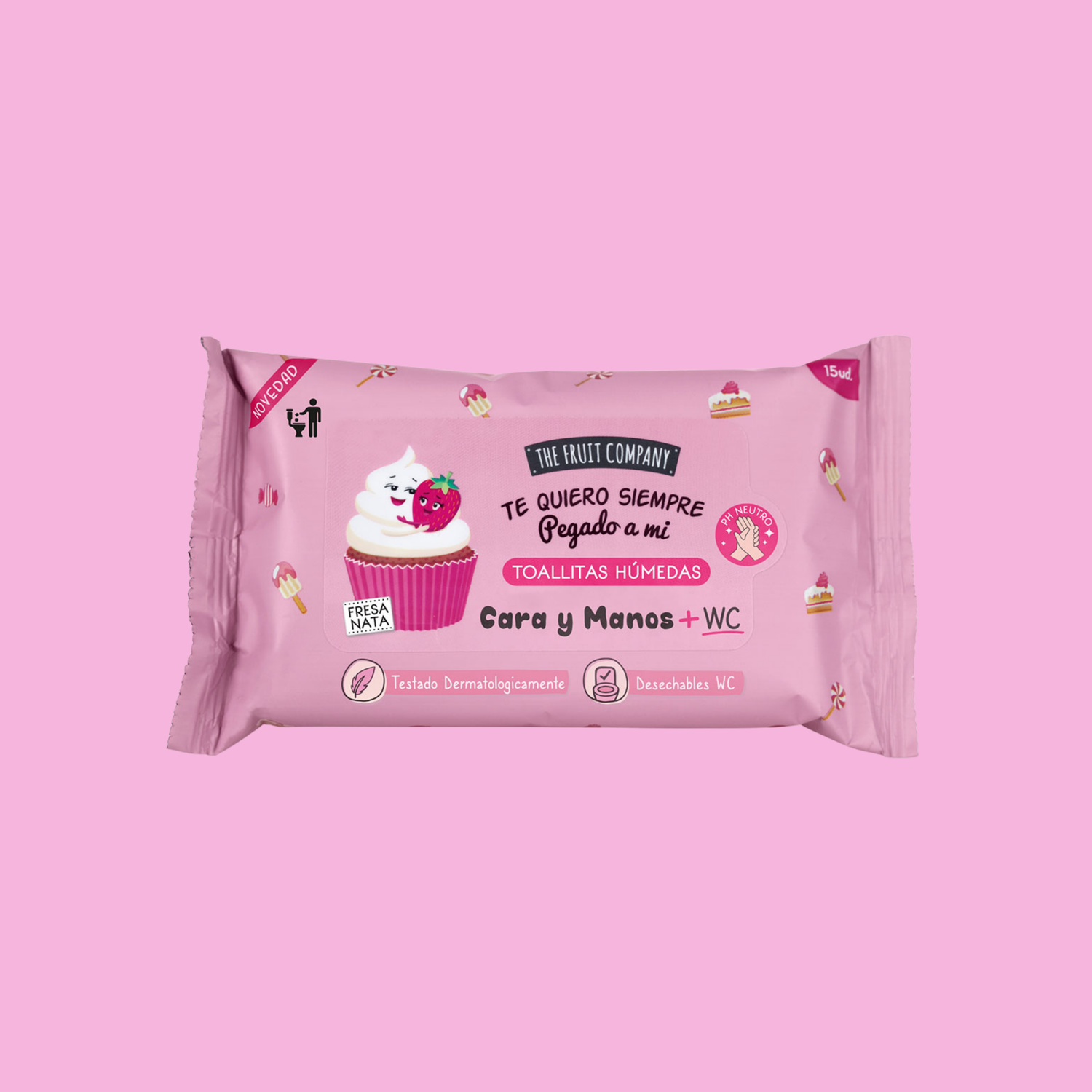 Lingettes Humides Parfumées - Fraise & Chantilly - NBK Beauty