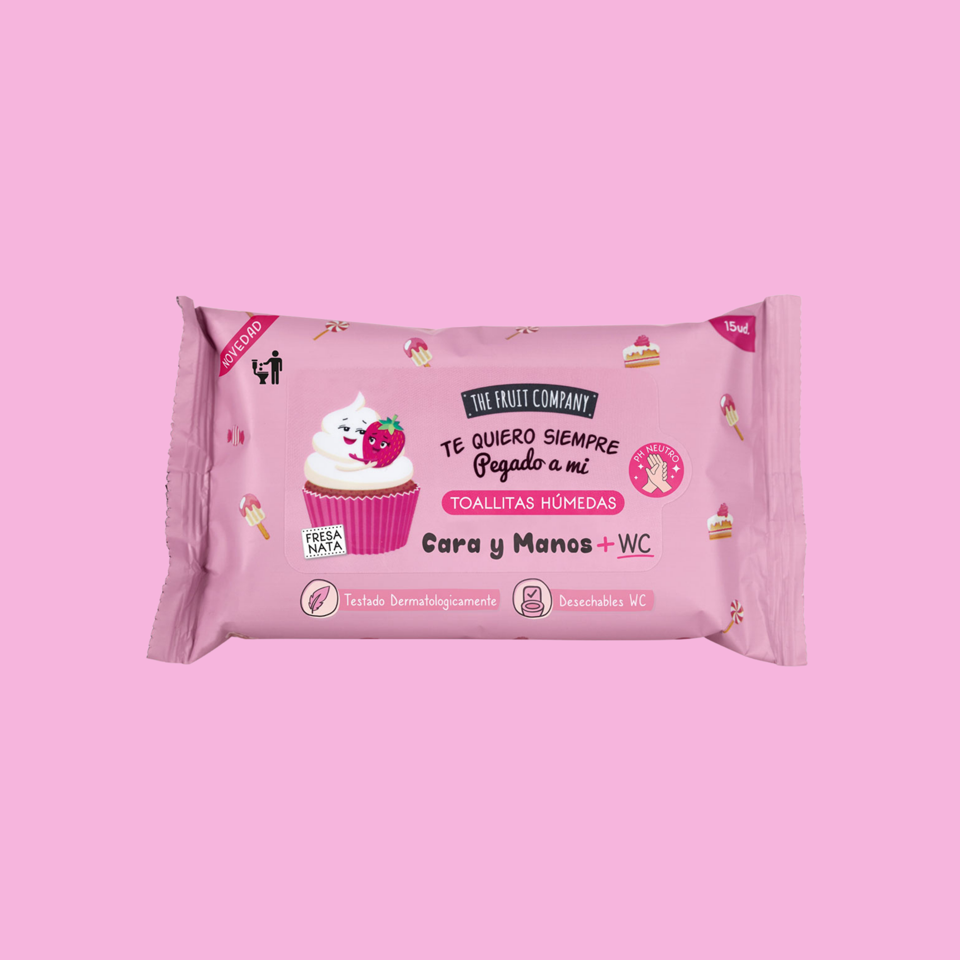 Lingettes Humides Parfumées - Fraise & Chantilly - NBK Beauty
