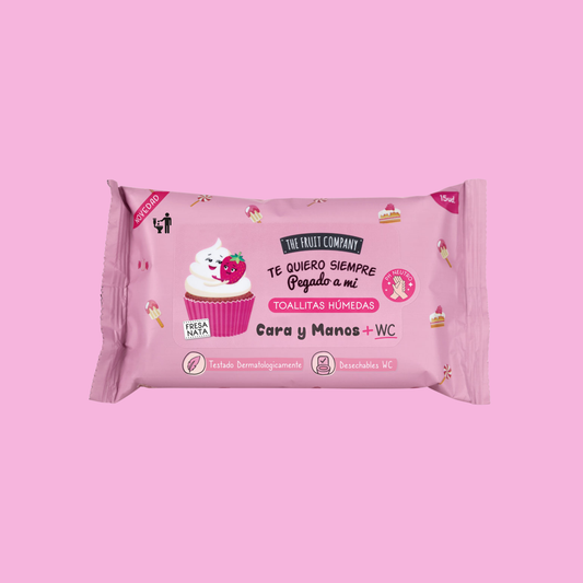 Lingettes Humides Parfumées - Fraise & Chantilly - NBK Beauty
